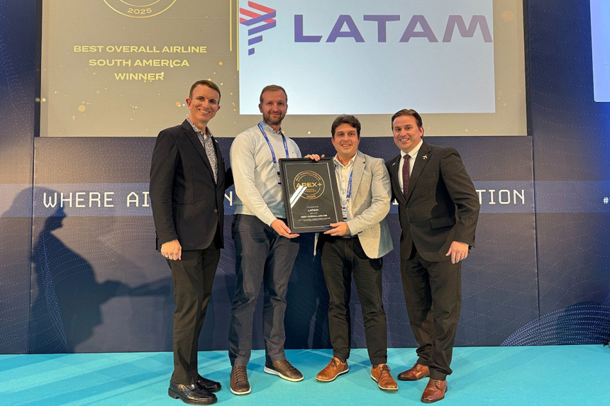 APEX Best Awards designa a LATAM Airlines como mejor compañía aérea de Sudamérica